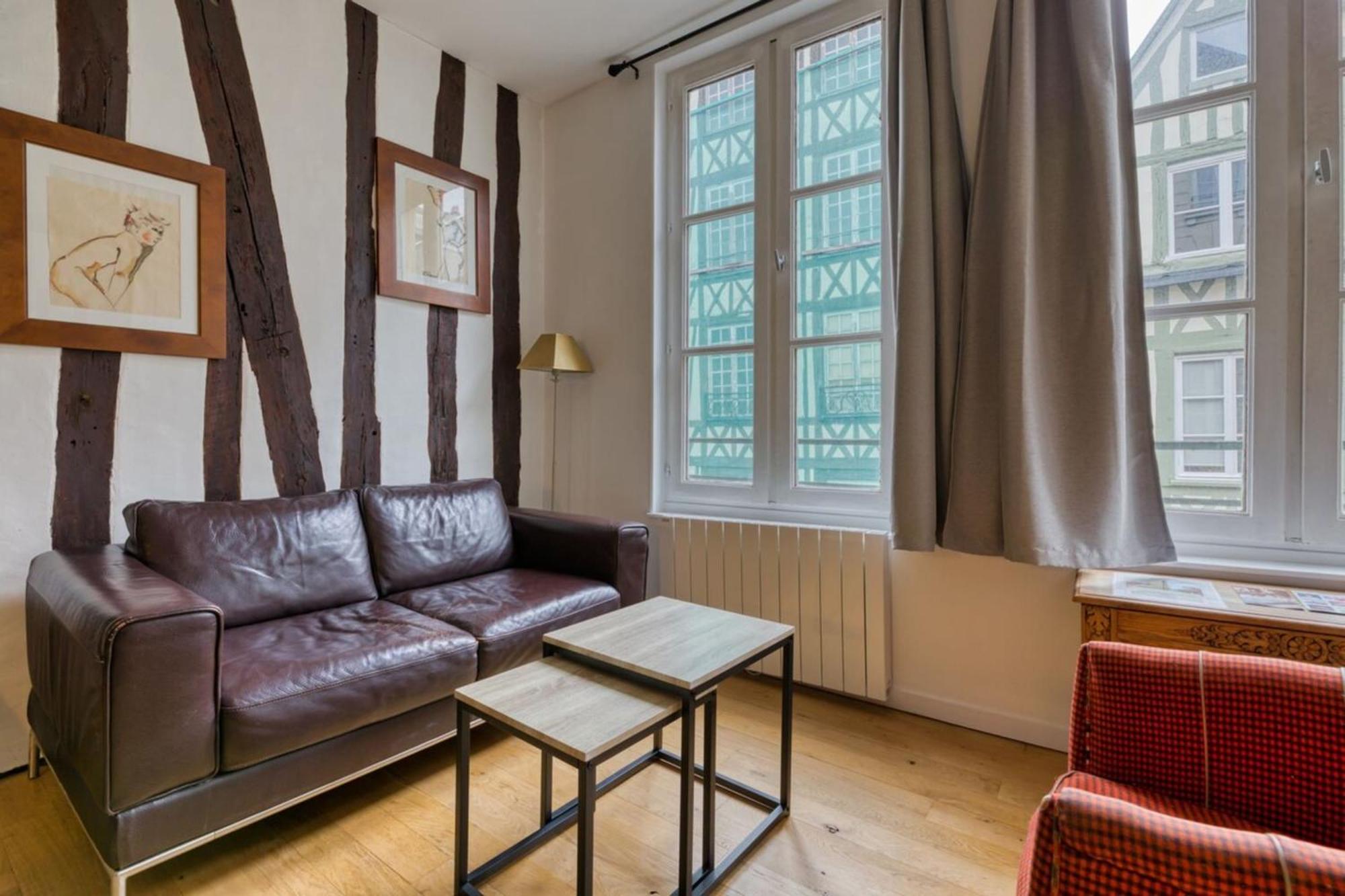 Le Charmant F2 Rue Du Gros Horloge A Rouen! Eksteriør billede